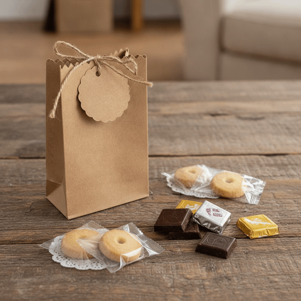 Party Favor Bag - Multi-functional Retro Kraft Paper Gift Box