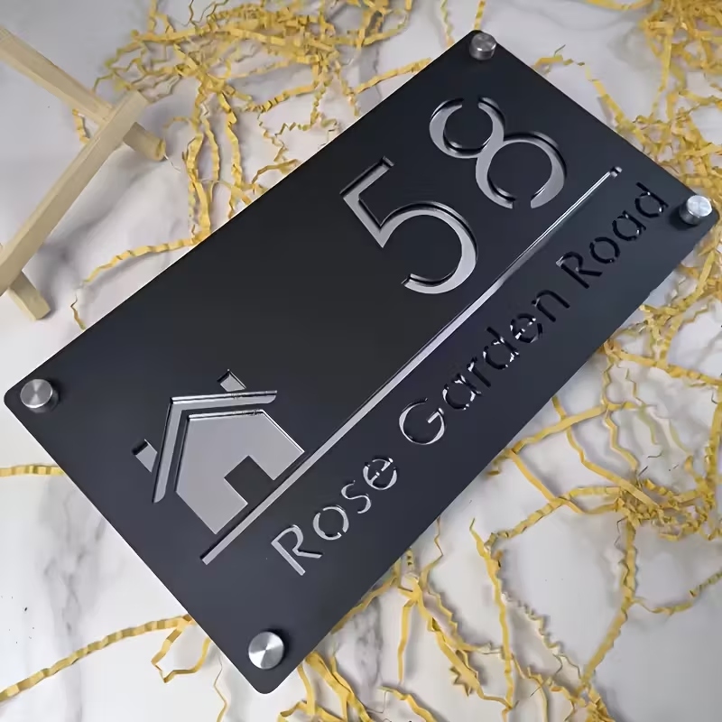 Eve Party - 1pc Custom Number&Text Cute House Acrylic
