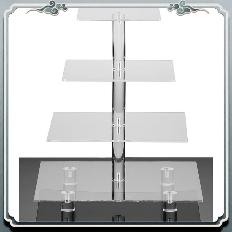 Cupcake Stand Tier - Durable 4 Tier Acrylic Cupcake Stand,Square