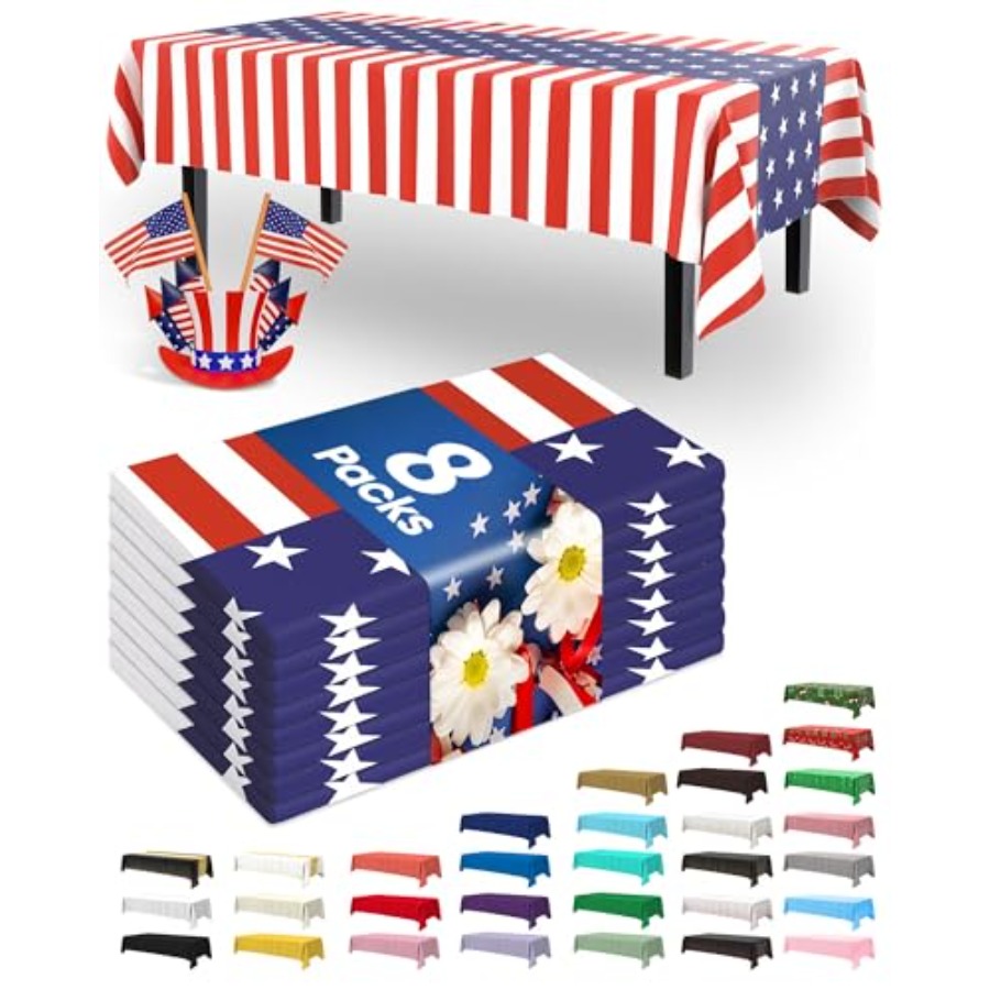 Table Cloth Disposable - 4th of July USA 250th Anniversary