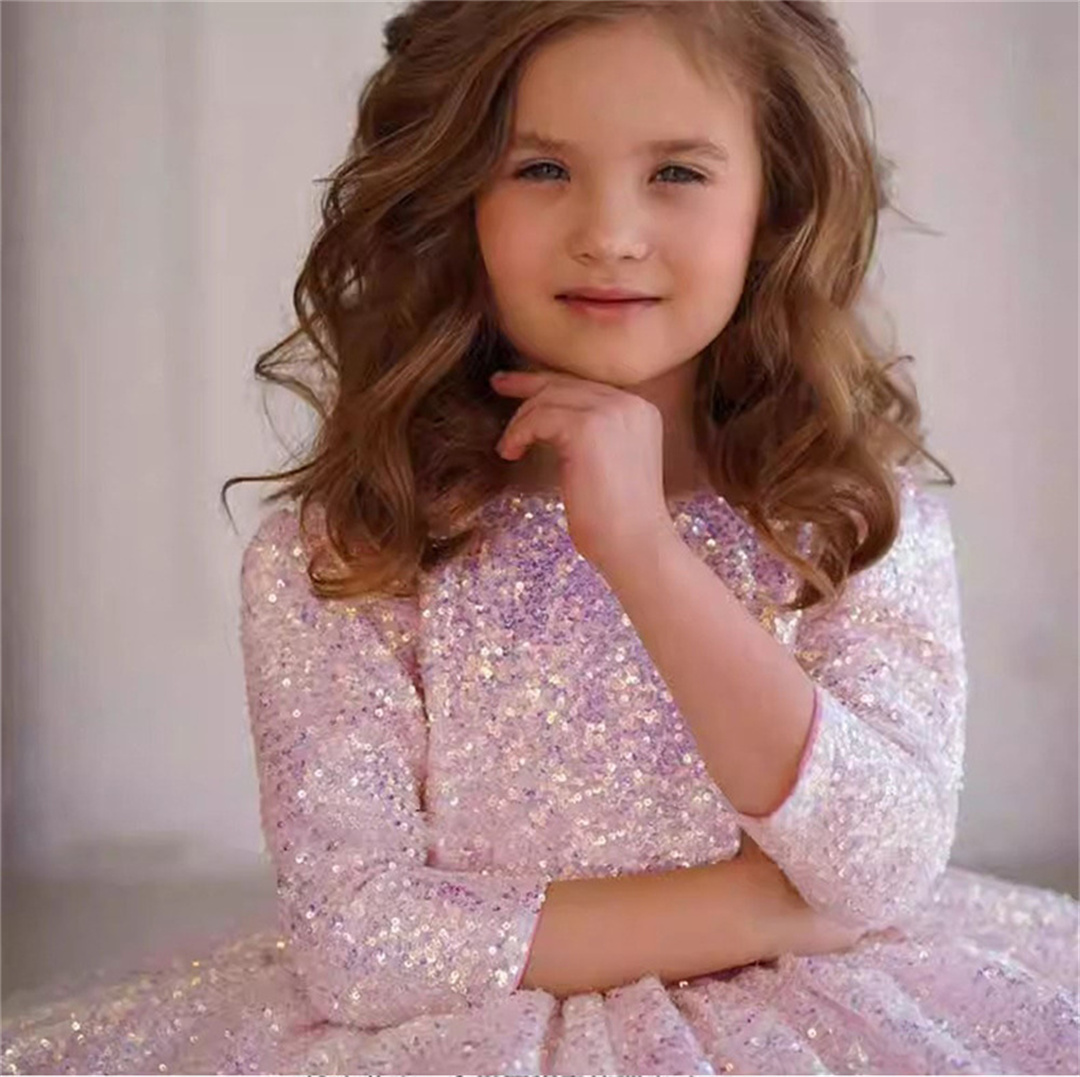 Glitter Pink Girl Dress Knee L - Birthday Sash Glitter avis et prix