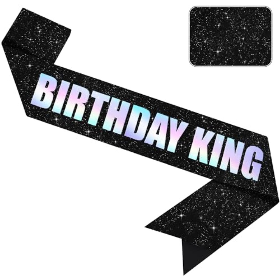 Glitter Satin Birthday King Sa - Birthday Sash Glitter avis et prix
