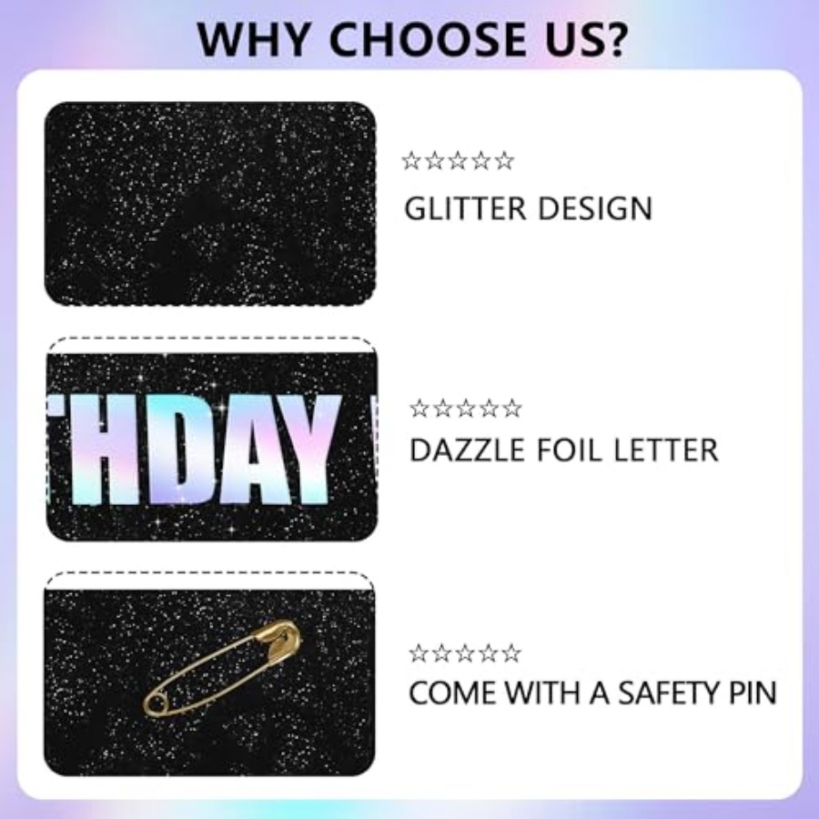 Glitter Satin Birthday King Sa - Birthday Sash Glitter avis et prix