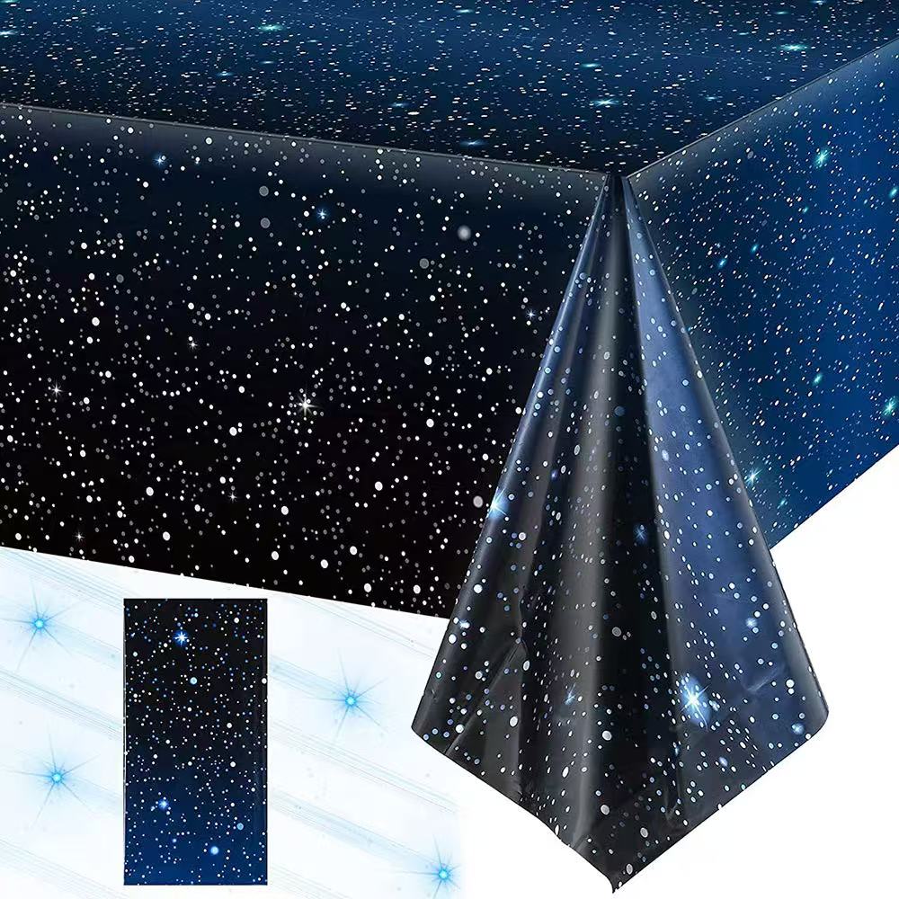 Disposable Starry Sky Theme Ta - Table Cloth Disposable avis et prix