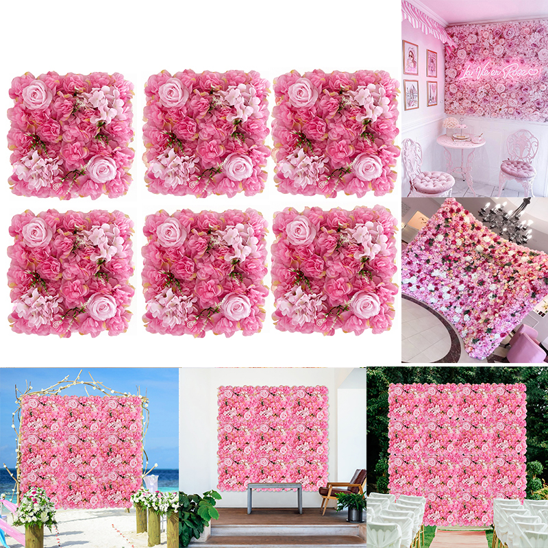 6PCS Artificial Flowers Wall P - Flower Wall Panel avis et prix