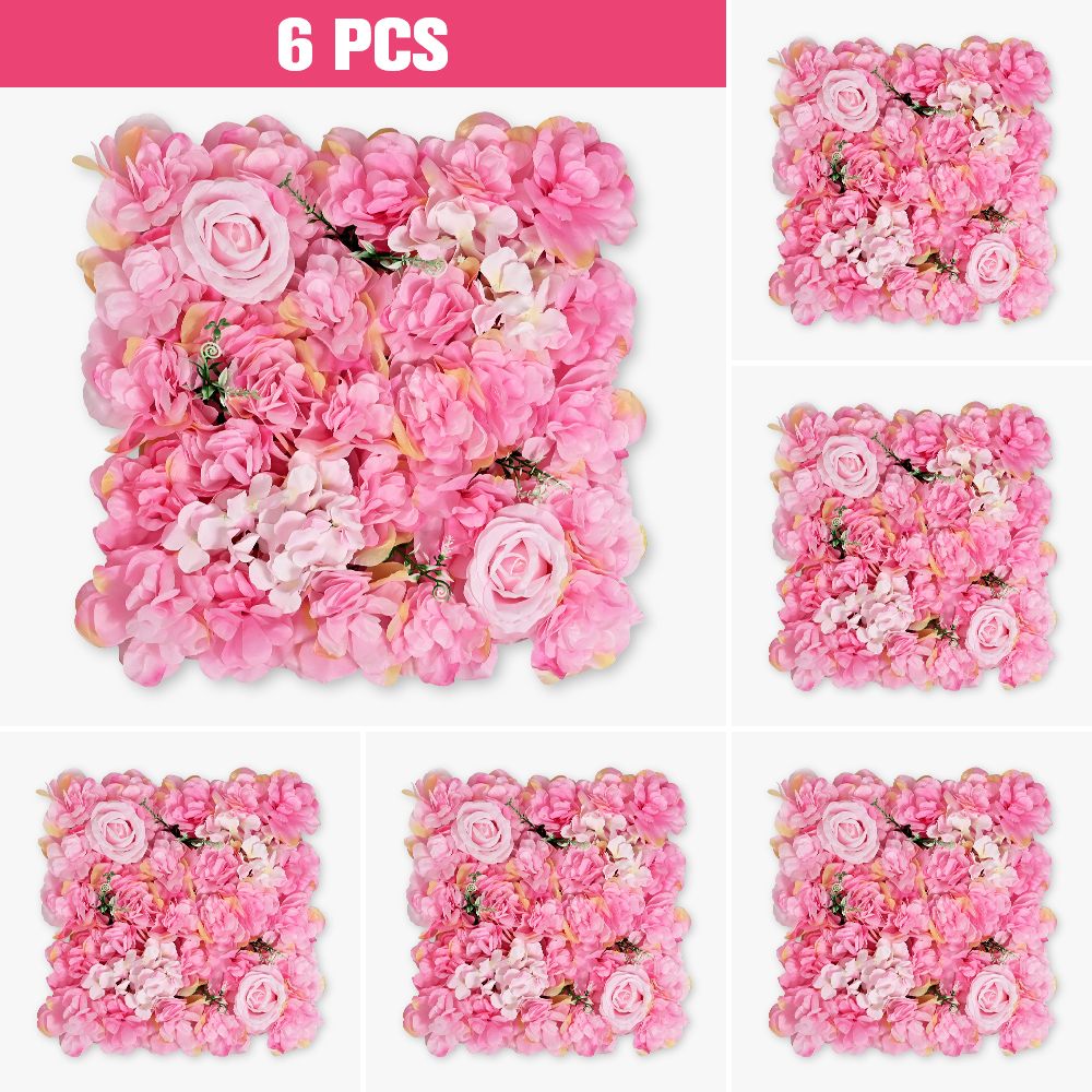 6PCS Artificial Flowers Wall P - Flower Wall Panel avis et prix