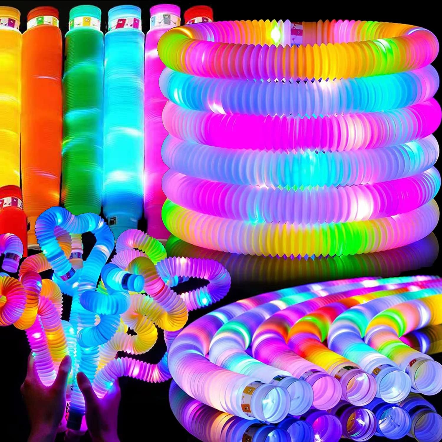 2/6/12 pcs LED Flash Pop Tubes - Cotton Candy Cone avis et prix