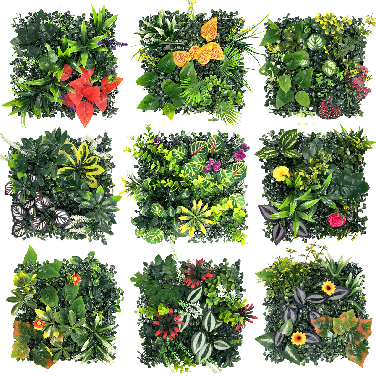 Artificial Plants Grass Wall P - Flower Wall Panel avis et prix