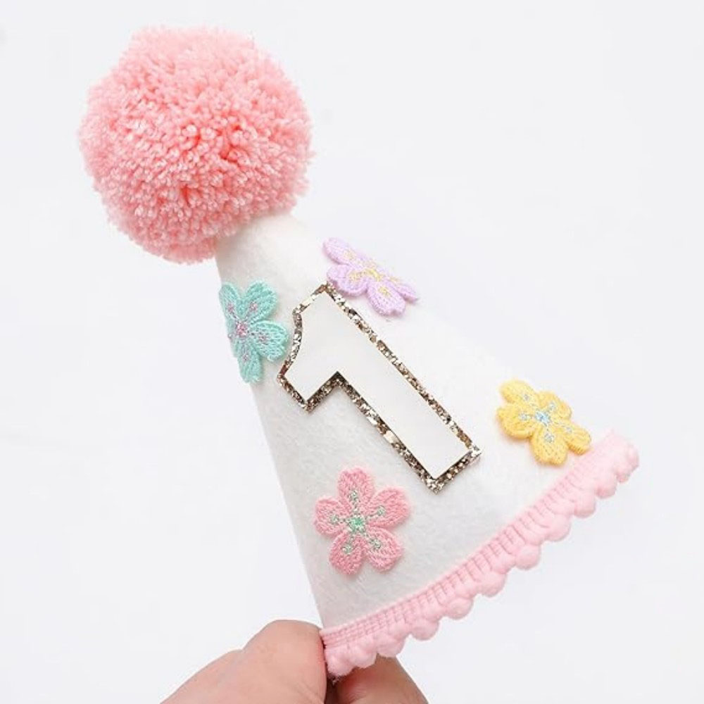 Colorful Floral Cone-Shaped Bi - Party Hat Cone avis et prix