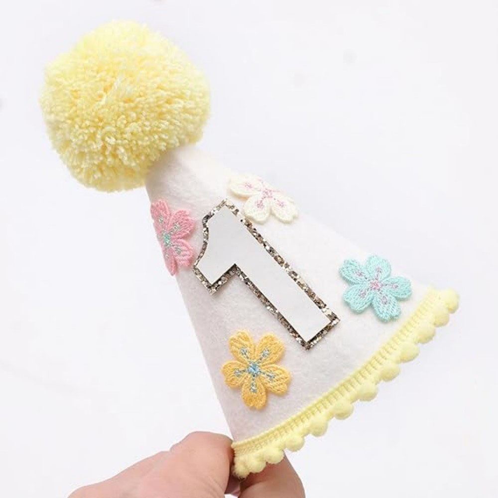 Colorful Floral Cone-Shaped Bi - Party Hat Cone avis et prix