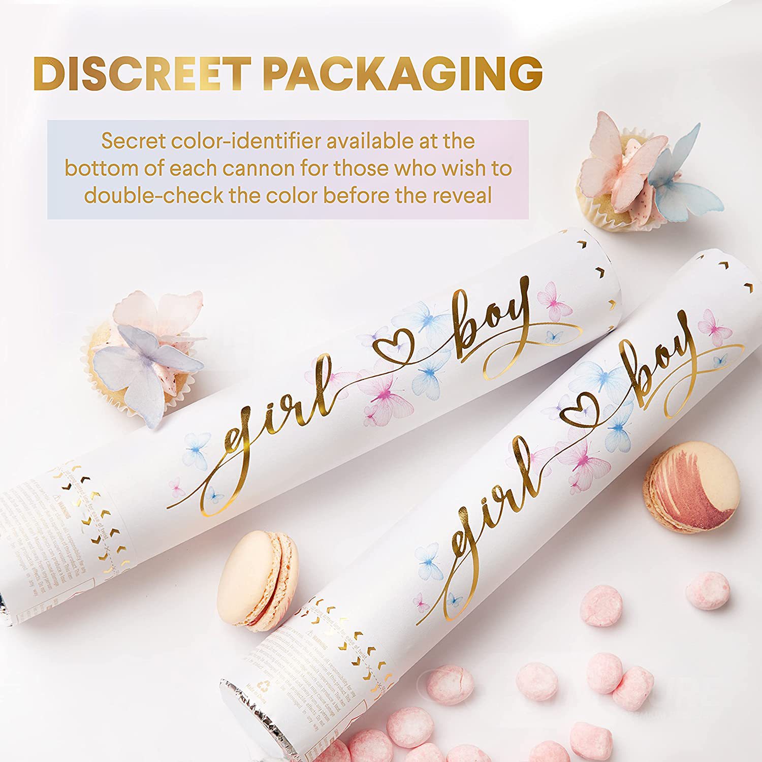 Gender reveal party confetti c - Confetti Cannon Tube avis et prix