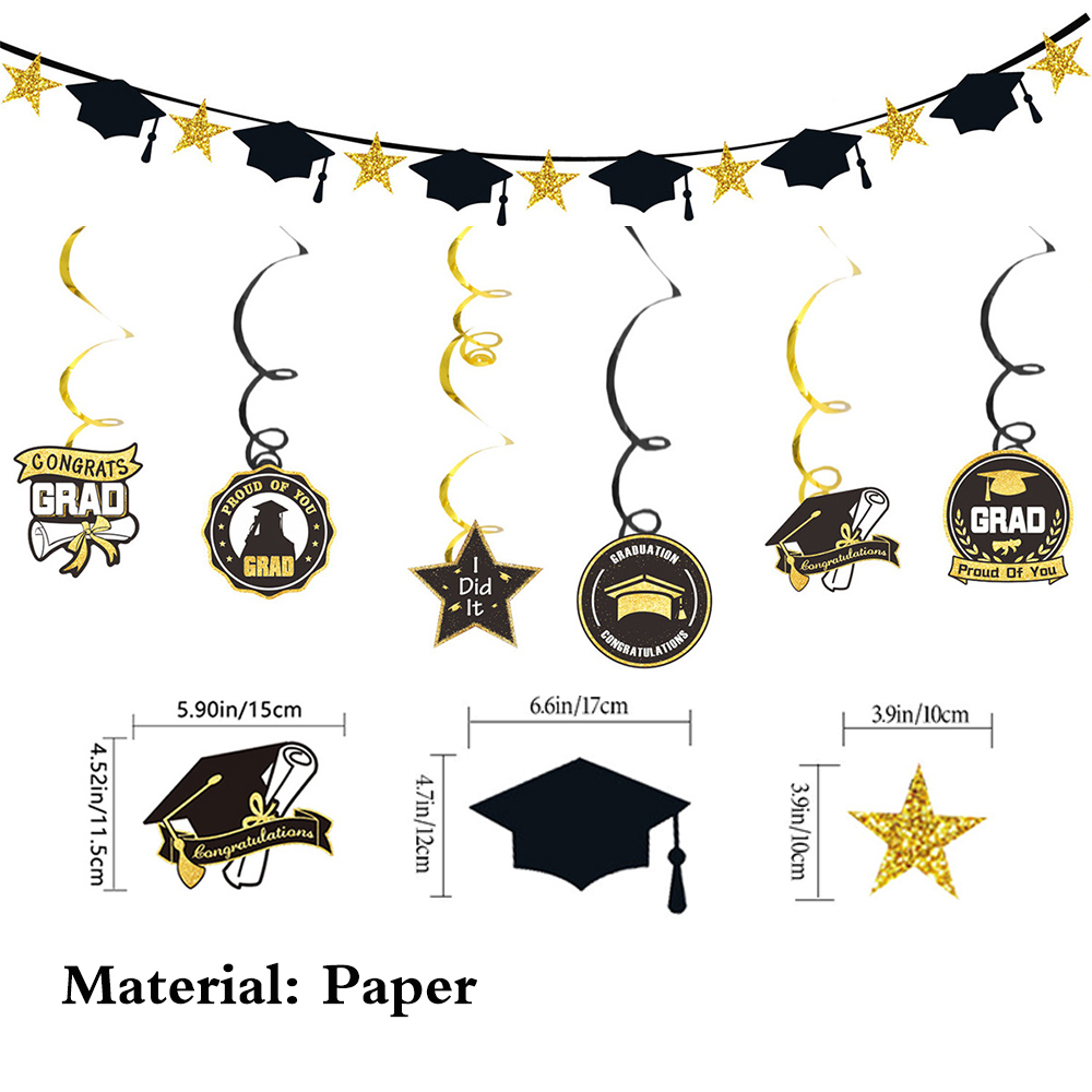 Graduation Party Decoration Se - Party Banner Gold avis et prix