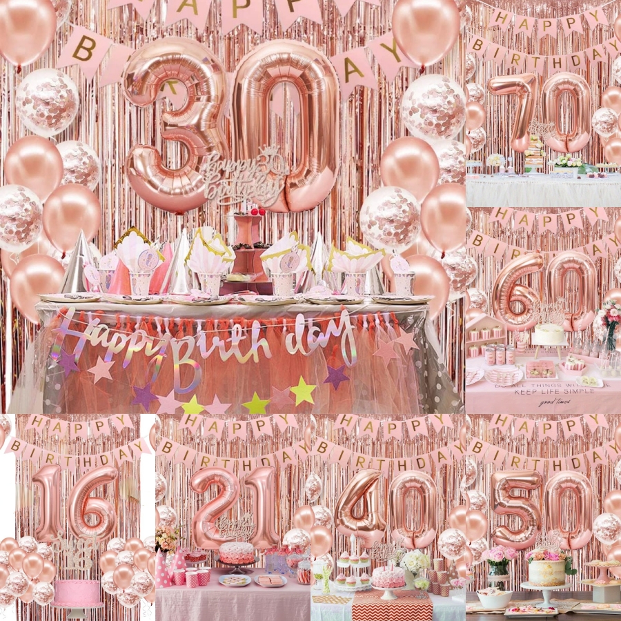 58Pc/Set 40Inch Number Foil Ba - Party Banner Gold avis et prix
