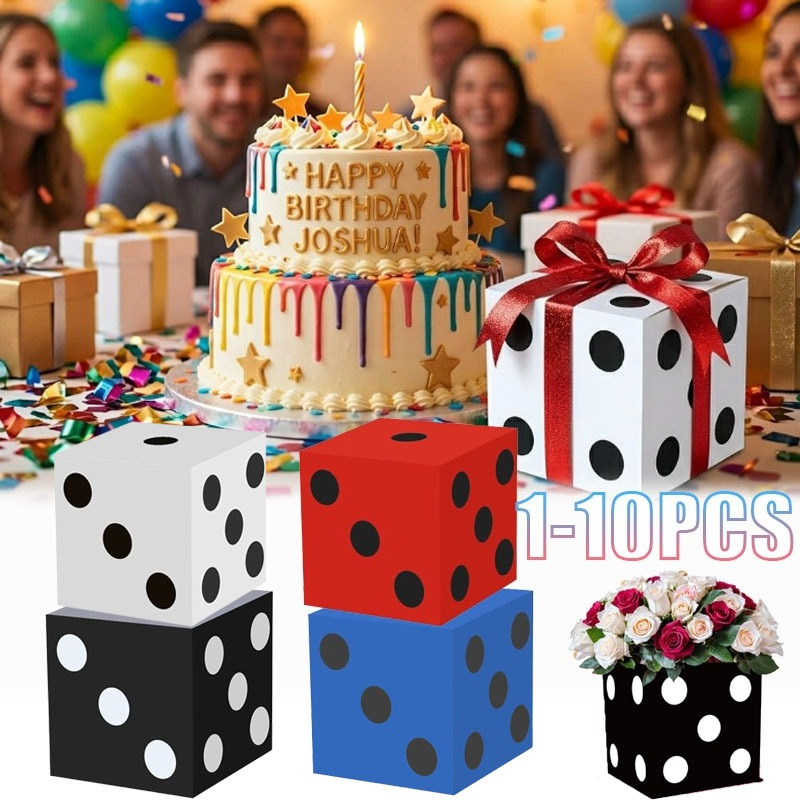 1-10PCS Casino Party Paper Dic - Event Party Box avis et prix