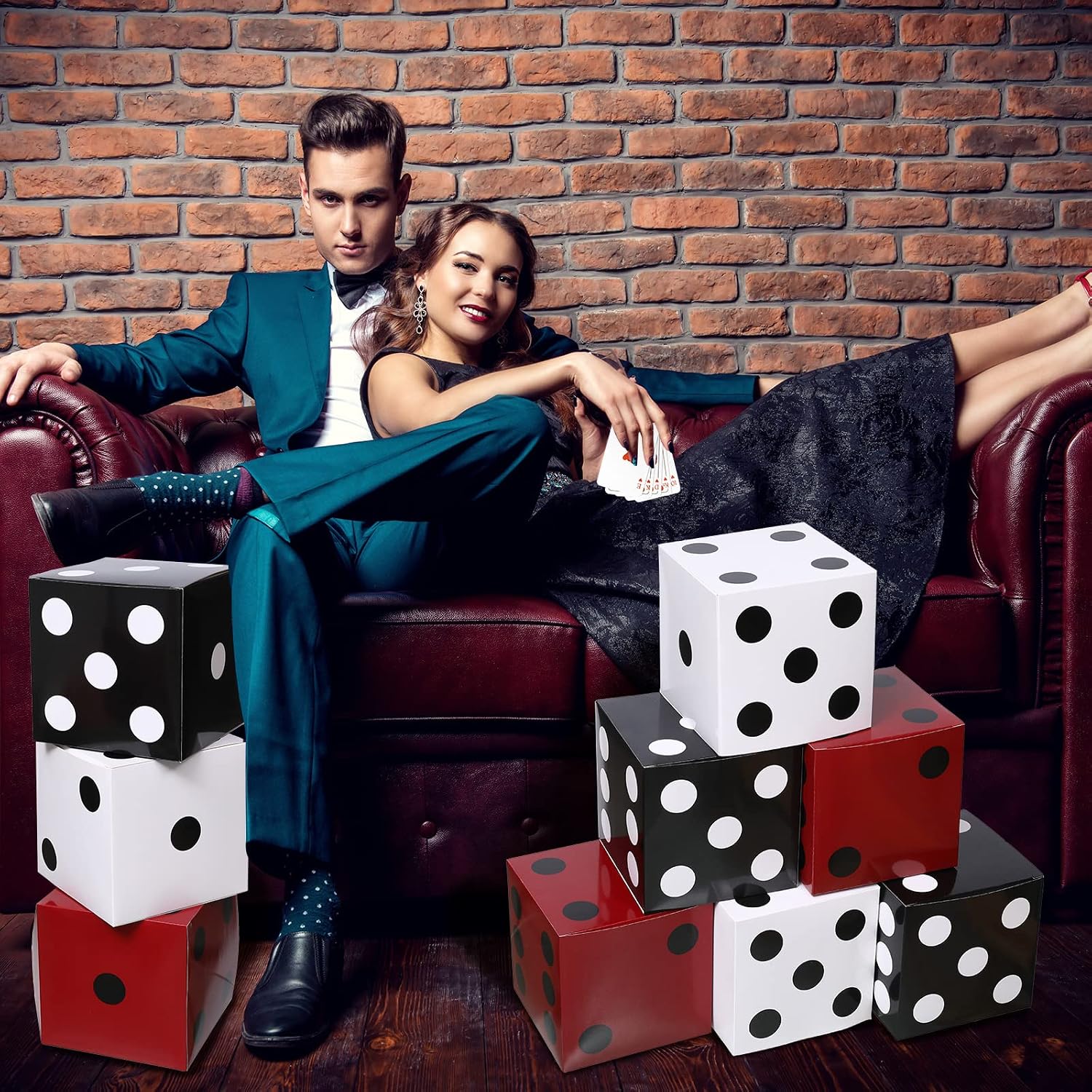 1-10PCS Casino Party Paper Dic - Event Party Box avis et prix
