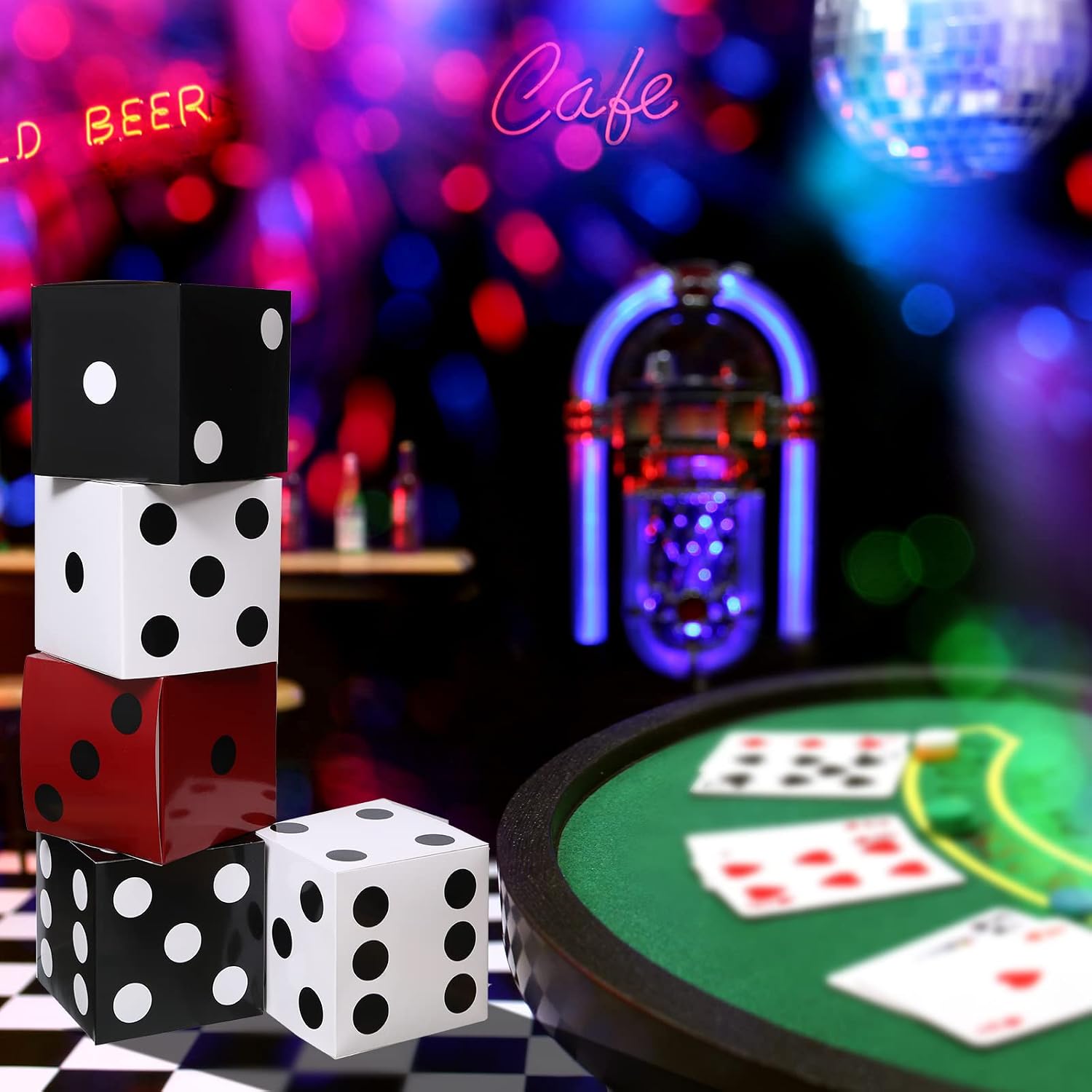 1-10PCS Casino Party Paper Dic - Event Party Box avis et prix