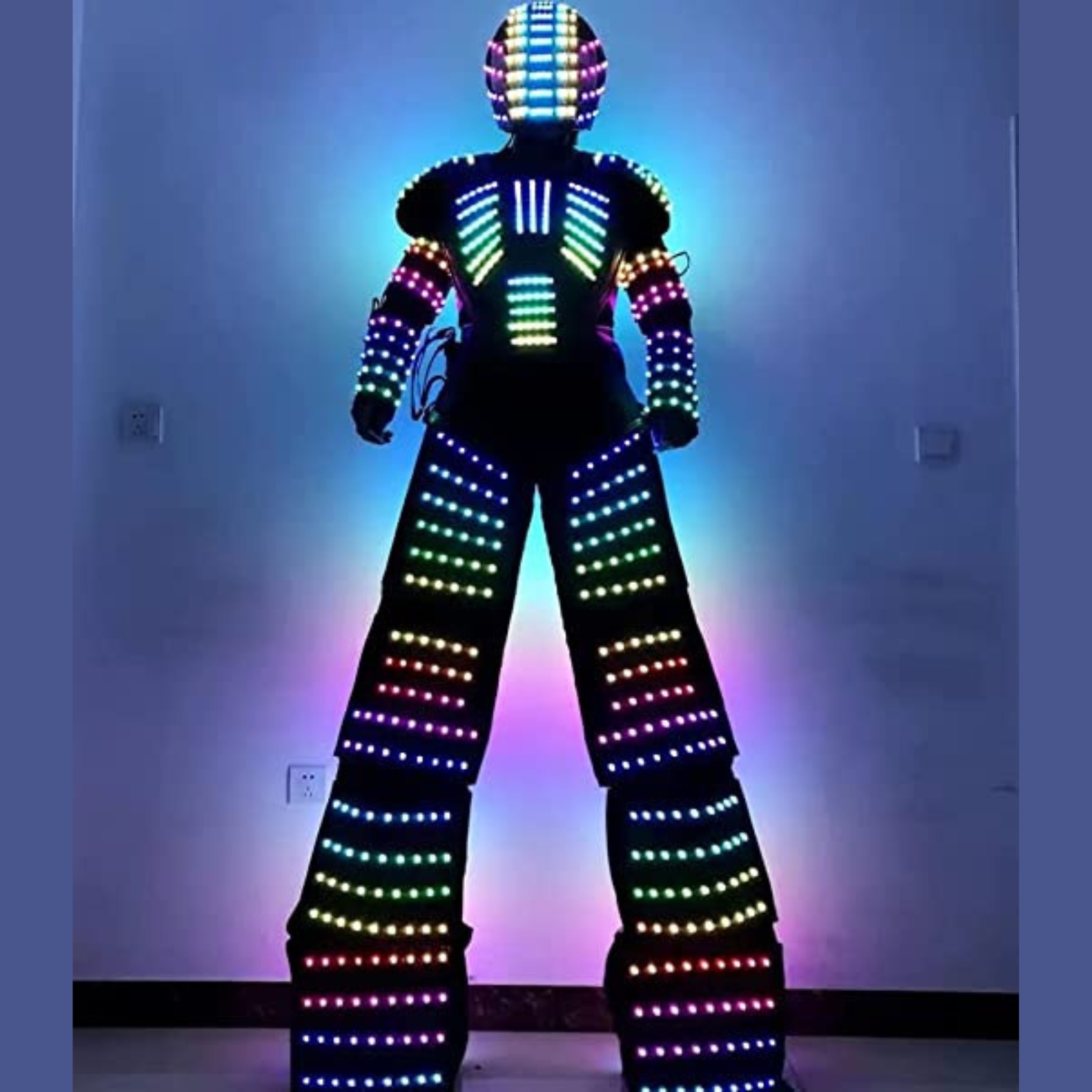 Adult LED Robot Costume Lumino - Event Party Dj avis et prix