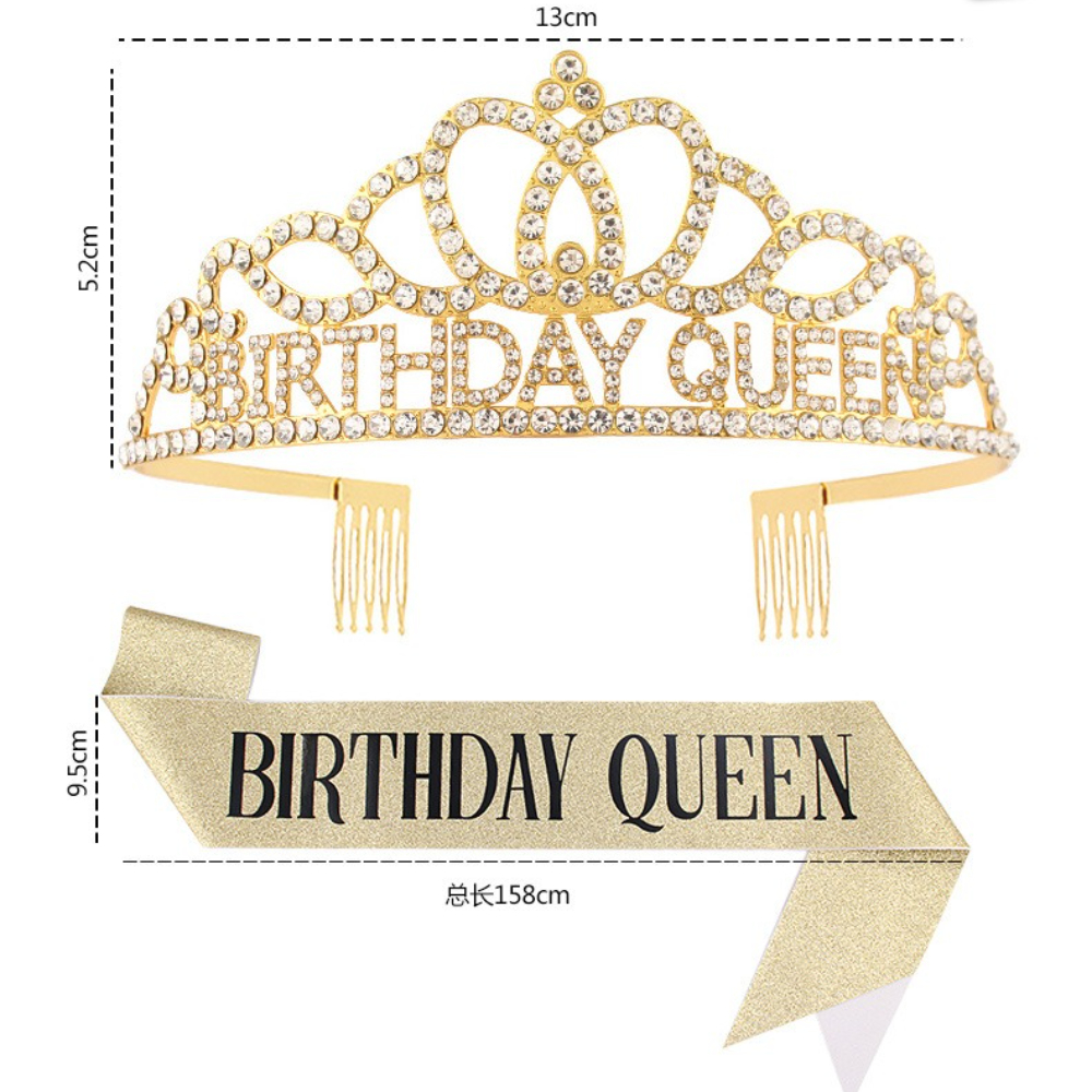 Rose Gold Glitter Birthday Que - Birthday Sash Glitter avis et prix