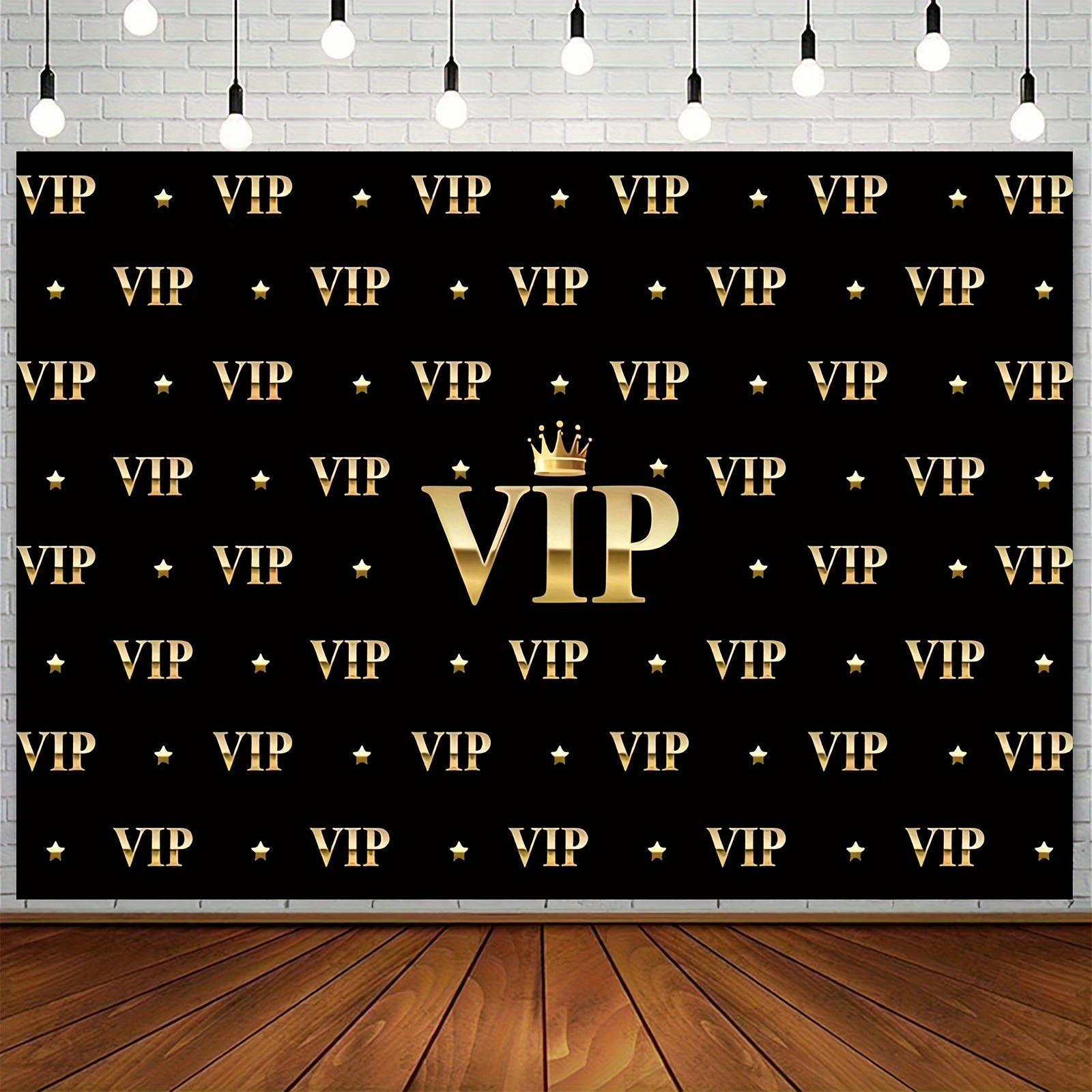 VIP Royal Crown Black Gold Tap - Party Banner Gold avis et prix