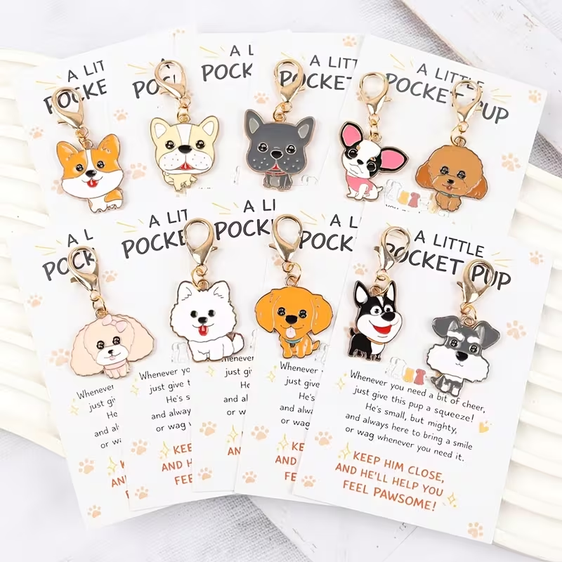 10 Cute Cartoon Puppy Keychain - Party Favor Bag avis et prix