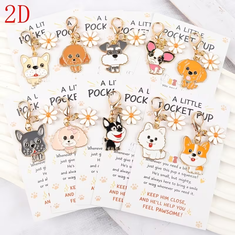 10 Cute Cartoon Puppy Keychain - Party Favor Bag avis et prix