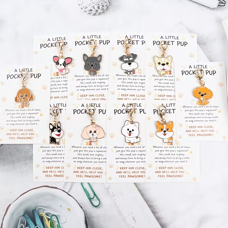10 Cute Cartoon Puppy Keychain - Party Favor Bag avis et prix