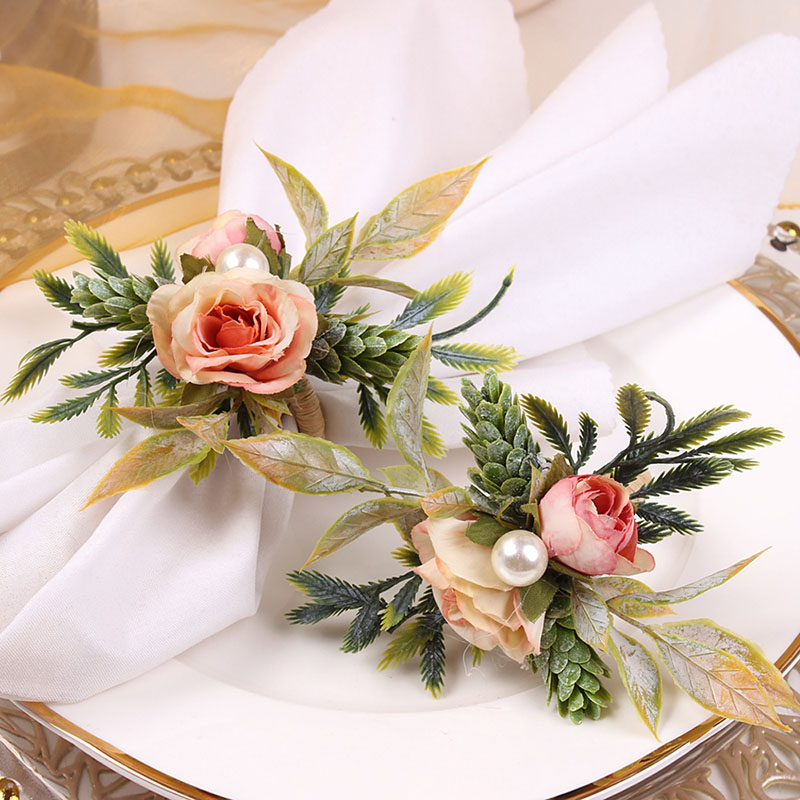 Napkin Rings Holder Rose & Pin - Party Event Supplier avis et prix