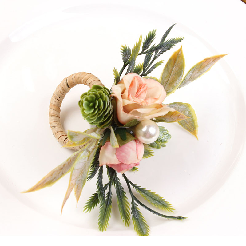 Napkin Rings Holder Rose & Pin - Party Event Supplier avis et prix