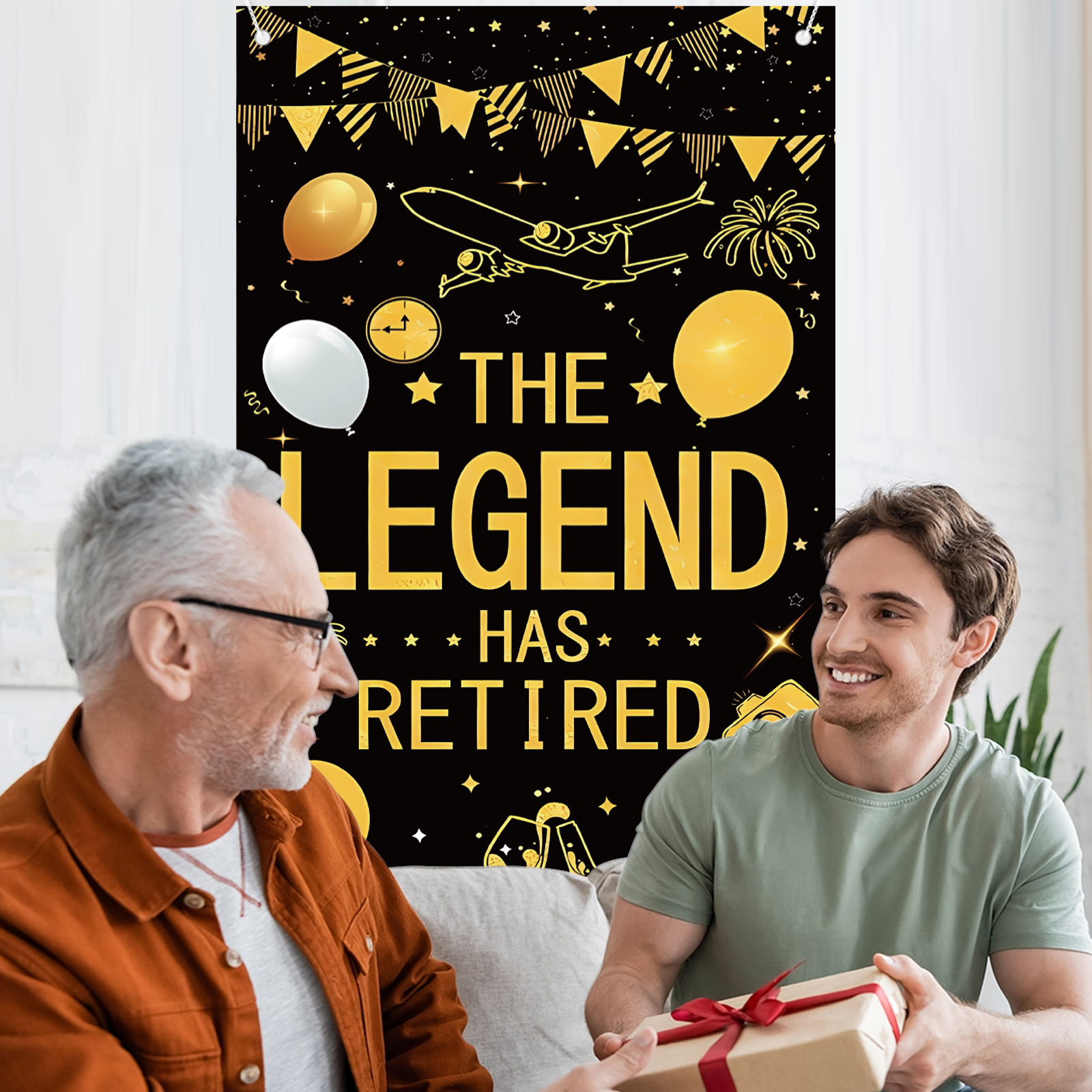 Retirement Party Decorations f - Party Banner Gold avis et prix