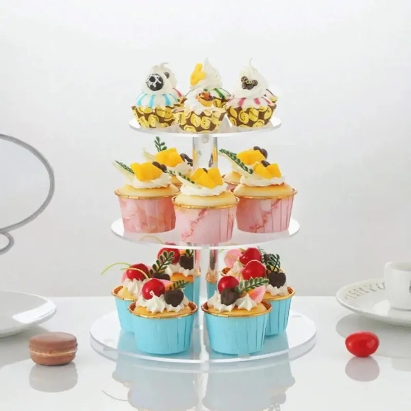 Clear Acrylic 3-5 Tier Cupcake - Cupcake Stand Tier avis et prix
