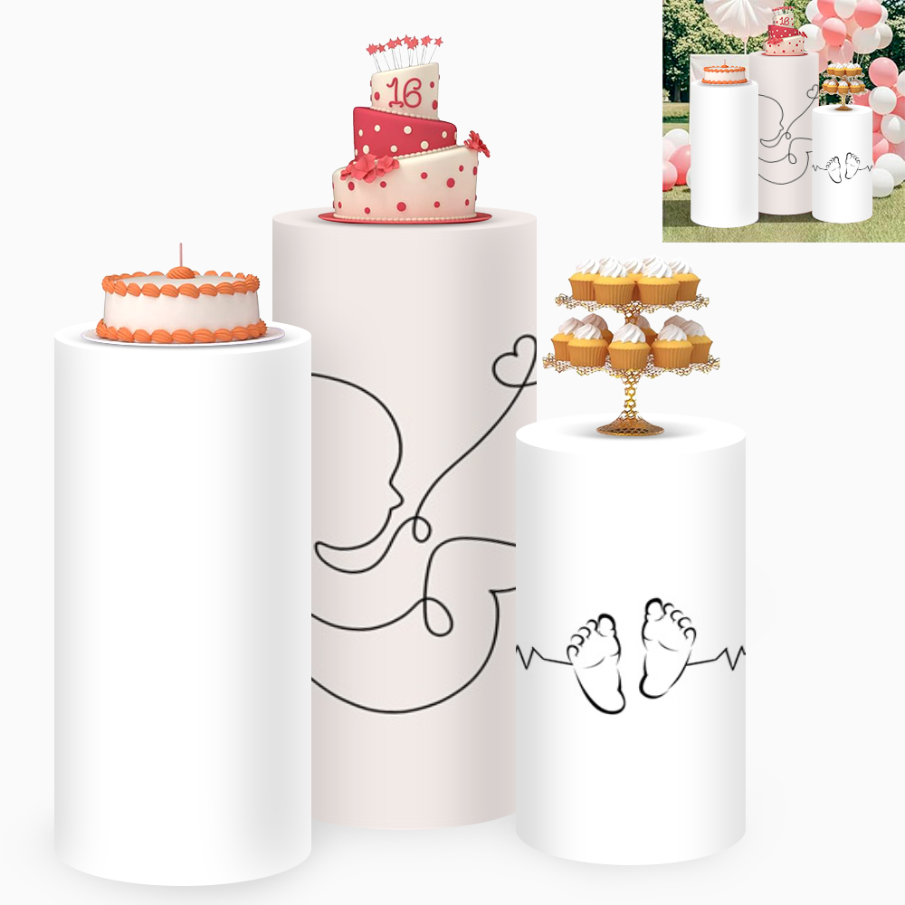 Yeele 3PCS Baby Silhouette Cyl - Dessert Table Backdrop avis et prix