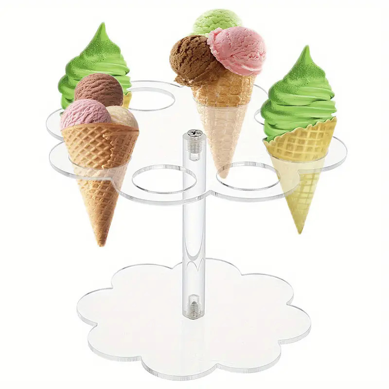 Ice Cream Cone Holder Acrylic  - Cotton Candy Cone avis et prix