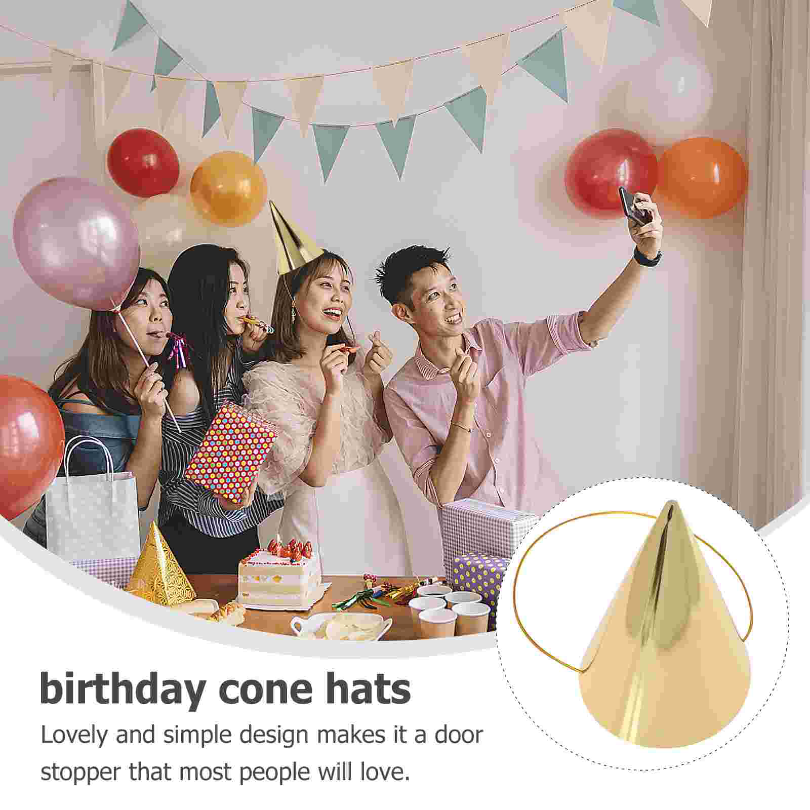  8 Pcs Birthday Hat Celebratio - Party Hat Cone avis et prix