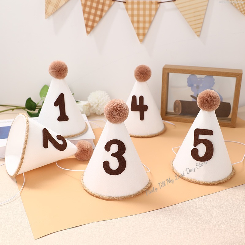 1Pc INS Kids Birthday Hat Non- - Party Hat Cone avis et prix