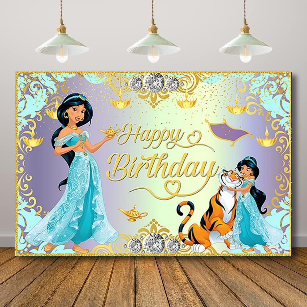 Blue Princess Jasmine Photogra - Dessert Table Backdrop avis et prix