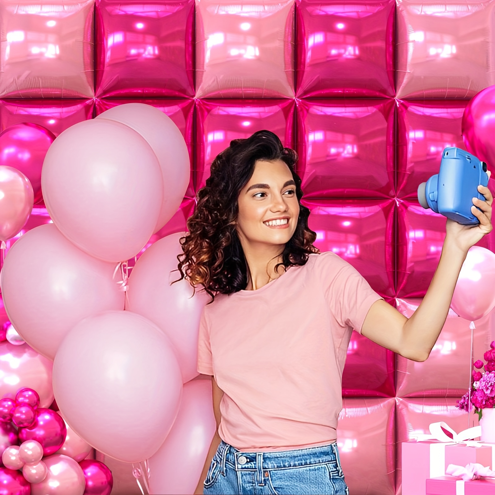 25pcs Magenta Pink Square Foil - Balloon Arch Kit avis et prix