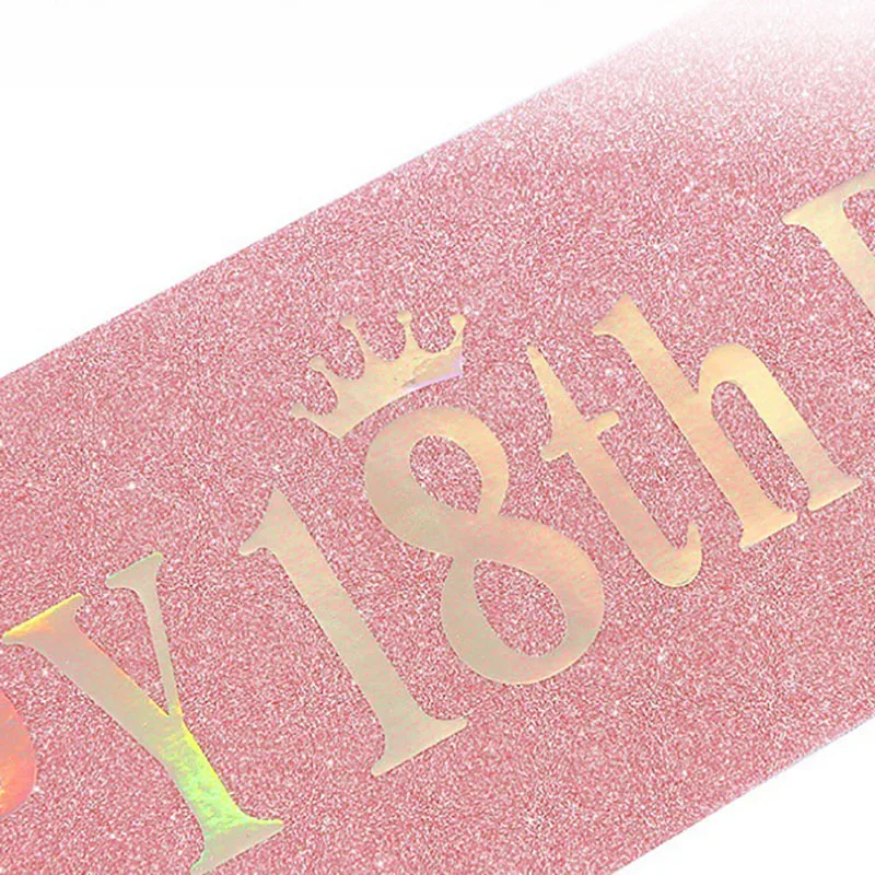Happy 10th 13th 16th 21st 30th - Birthday Sash Glitter avis et prix