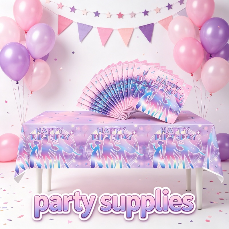 Hot Anime Movie KPOP Pink and  - Table Cloth Disposable avis et prix
