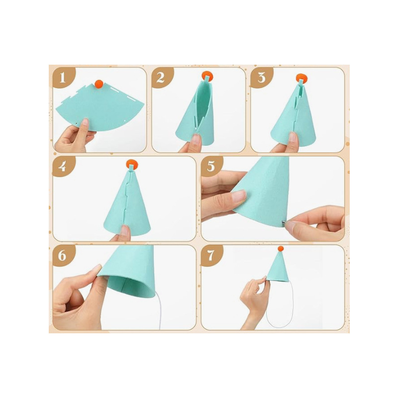 3/6pcs Pet Party Hat Colorful  - Party Hat Cone avis et prix