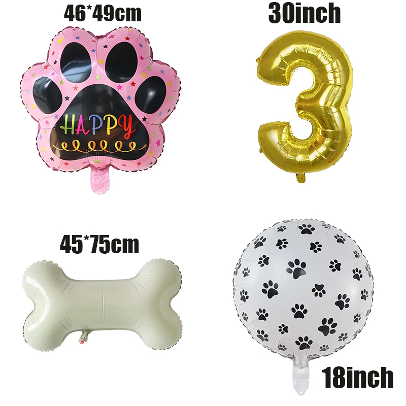Gold WOOF Balloons, Dog Birthd - Let'S Party Event Supply avis et prix