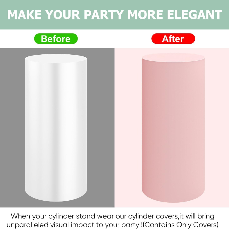 White Wedding Party Cylinder S - Dessert Table Backdrop avis et prix