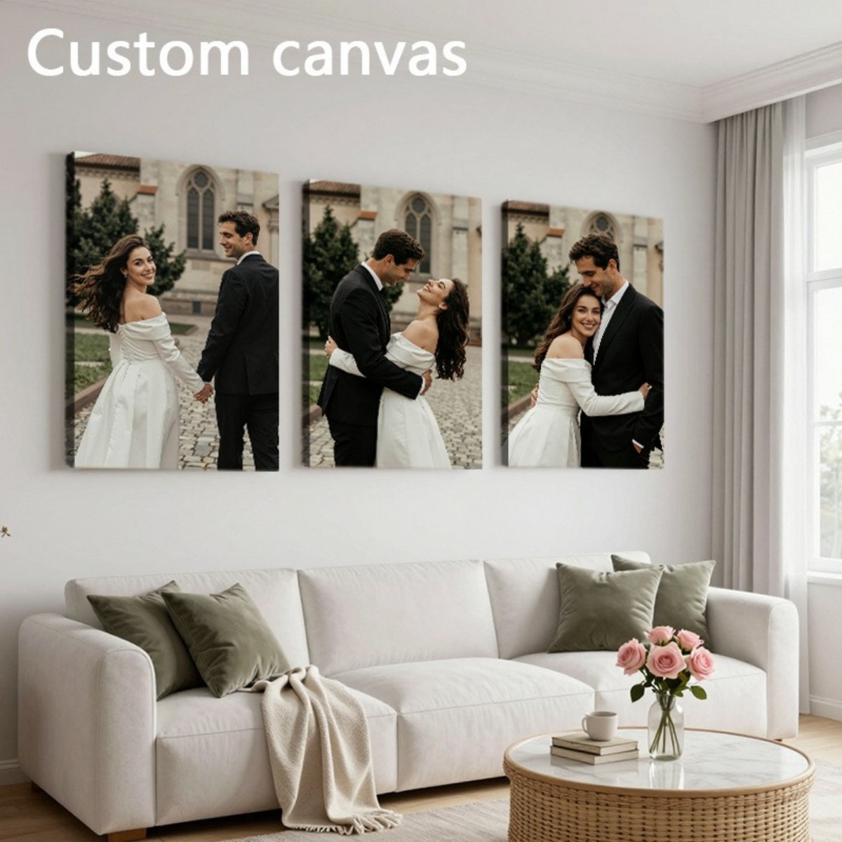 Set of 3 Custom Photo Canvas P - Eve Party avis et prix