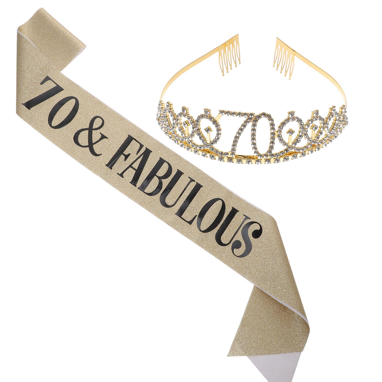 Glitter Sash Birthday Crown Se - Birthday Sash Glitter avis et prix