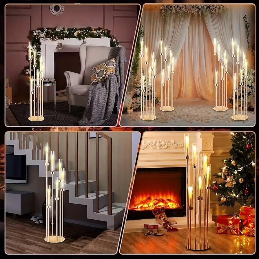 2 Sets Floor Candelabra 6 Arms - Centerpiece Stick avis et prix