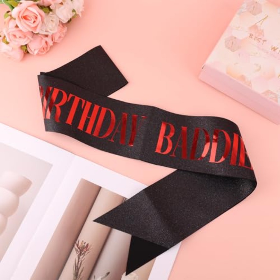 Birthday Baddie Sash, Glitter  - Birthday Sash Glitter avis et prix