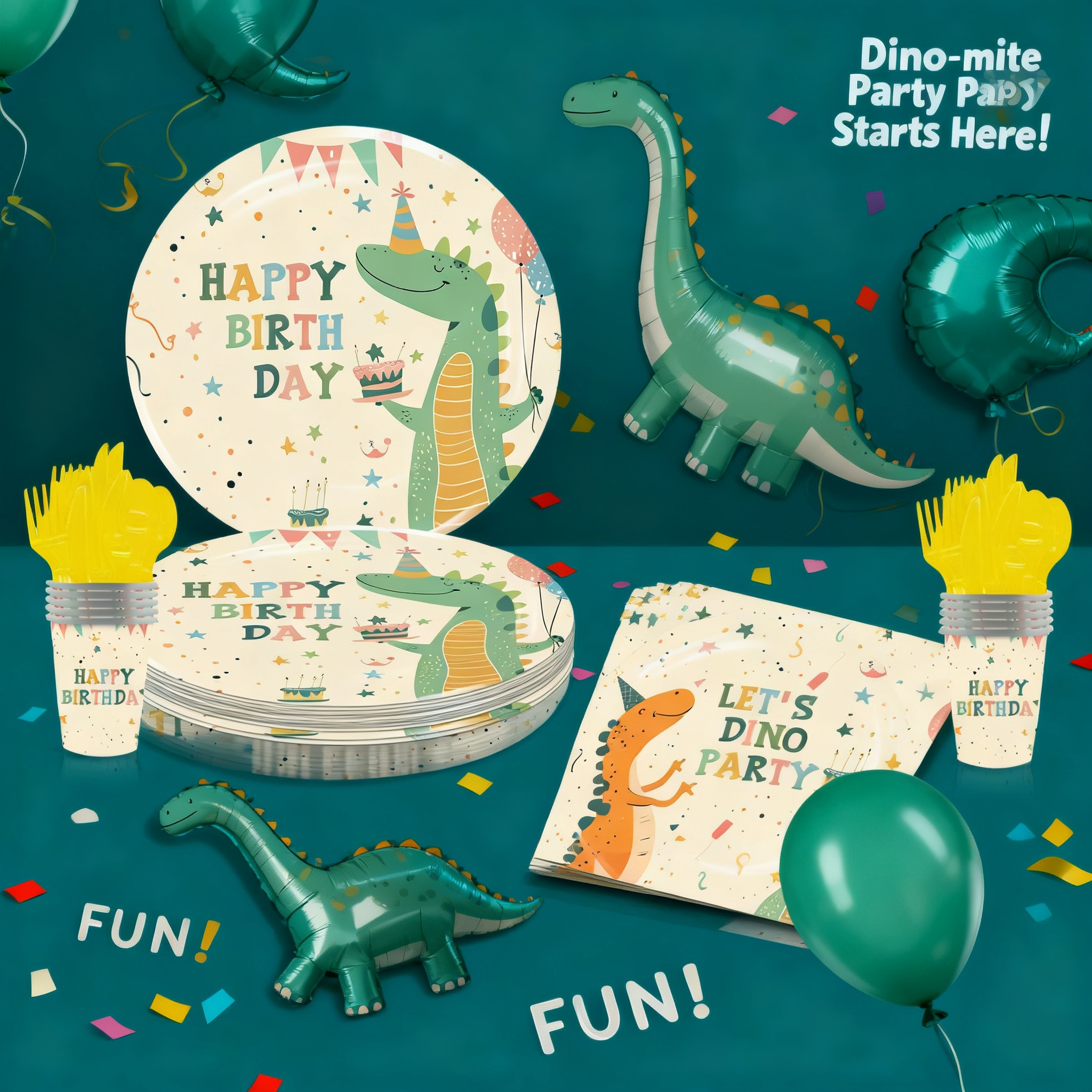 Cartoon Dinosaur Party Disposa - Table Cloth Disposable avis et prix