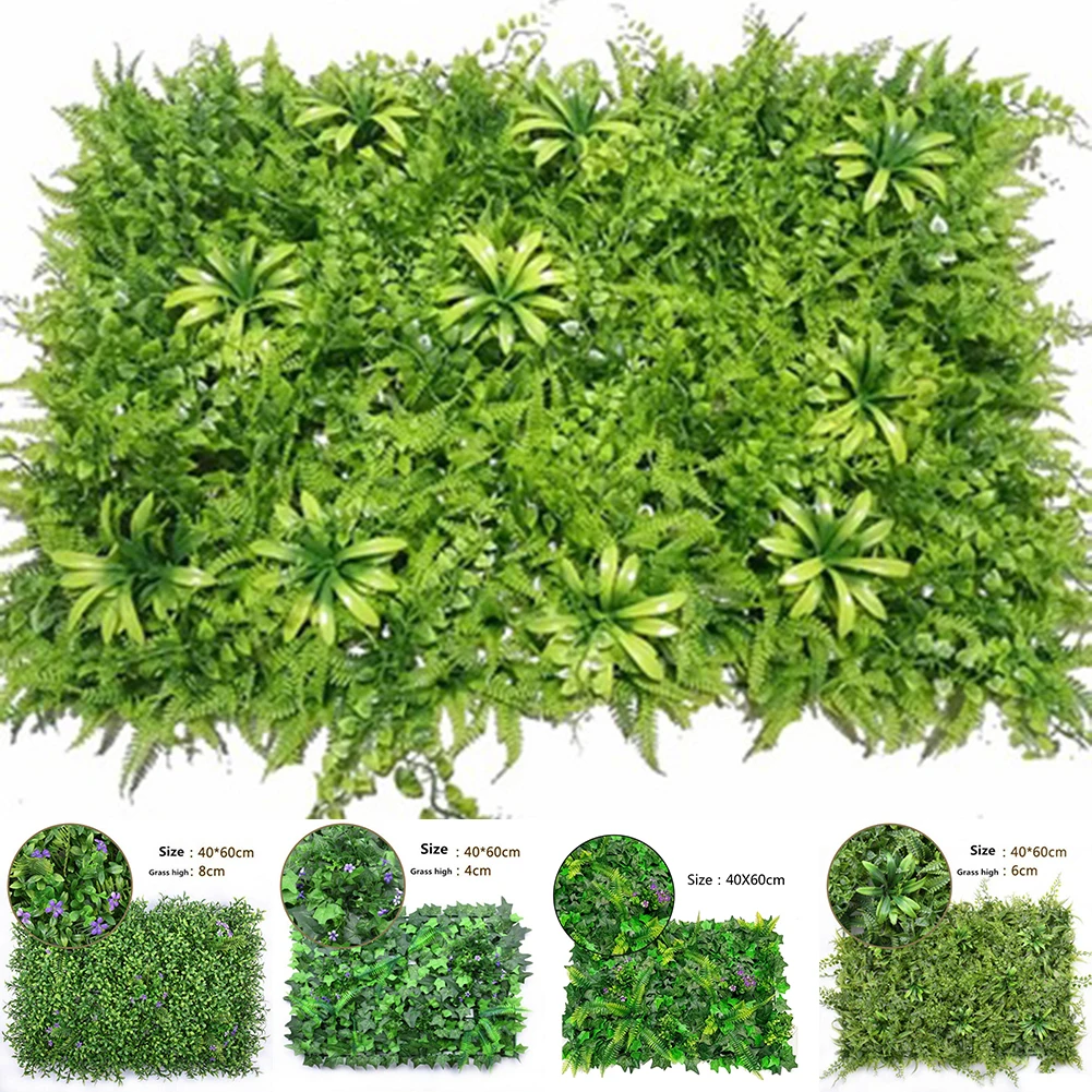 40*60cm Artificial Lawn Plant  - Flower Wall Panel avis et prix