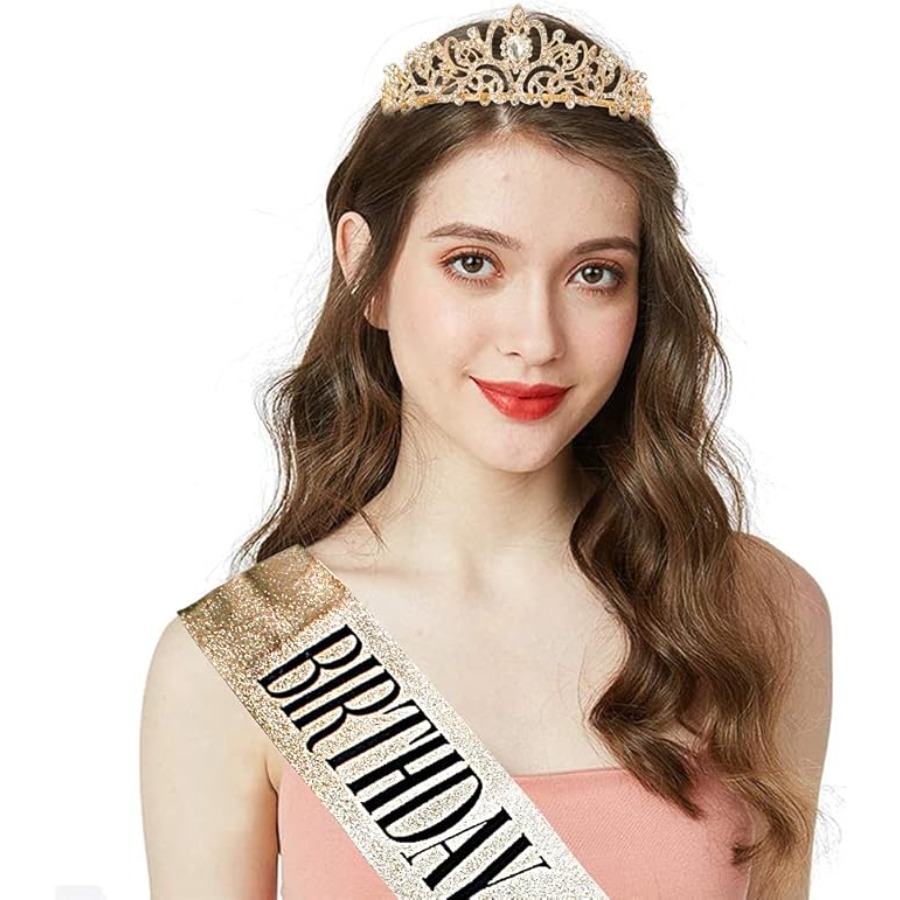 Birthday Queen Sash & Rhinesto - Birthday Sash Glitter avis et prix