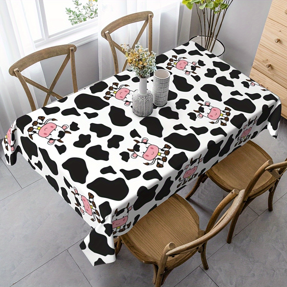 1pc Cow Farm Animal Theme Picn - Table Cloth Disposable avis et prix