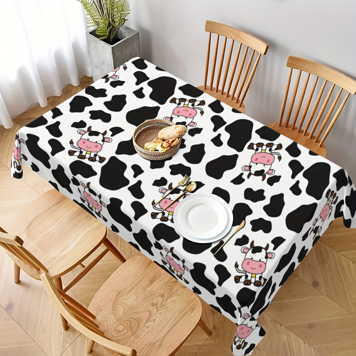 1pc Cow Farm Animal Theme Picn - Table Cloth Disposable avis et prix